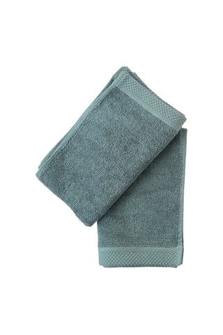 2 serviettes invité - Gris - 50 x 30 cm