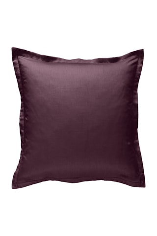 Taie d'oreiller en coton 80 fils/cm² - Aubergine