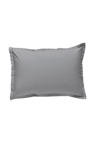 Taie d'oreiller en coton 80 fils/cm² - Gris