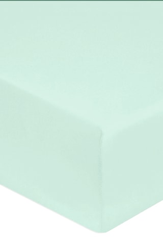 Drap-housse en coton 80 fils/cm² - Vert