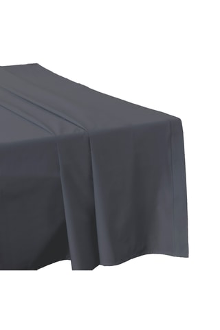 Lençol liso em algodão 80 fios/cm² - Cinzento