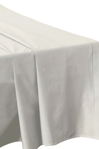 Drap plat en coton percale 80 fils/cm² - Ivoire