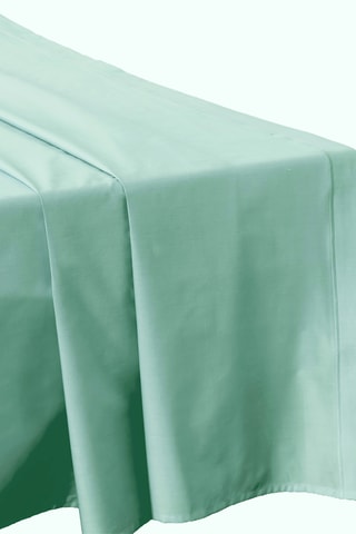 Drap plat en satin de coton 120 fils/cm² - Vert