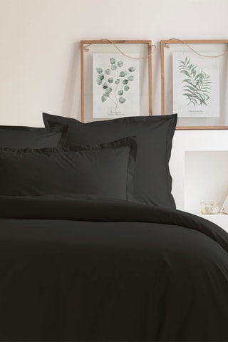Housse de couette en coton 80 fils/cm² - Noir