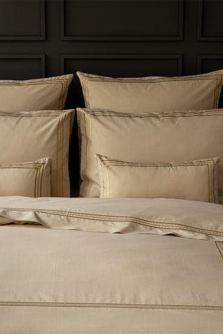Parure de couette en coton 80 fils/cm² - Ficelle