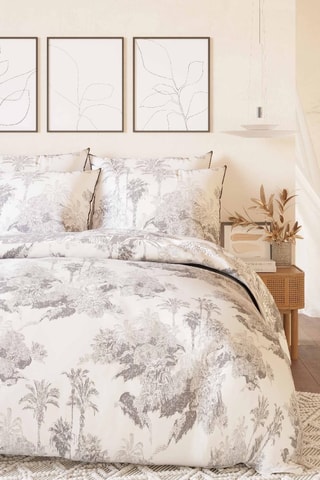 Parure de couette en coton 31 fils/cm² - Gris