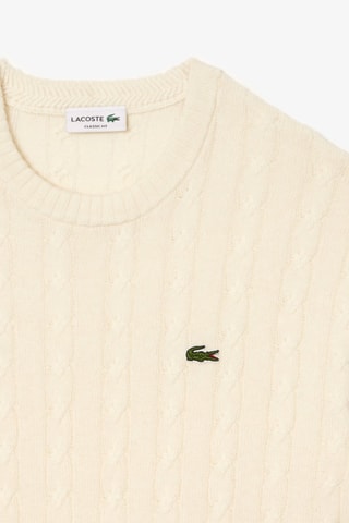 Camisola classic fit de lã - Bege