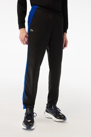 Calças de treino regular fit Lacoste Tennis - Preto e azul