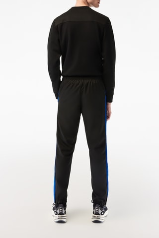 Calças de treino regular fit Lacoste Tennis - Preto e azul