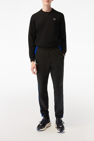 Calças de treino regular fit Lacoste Tennis - Preto e azul