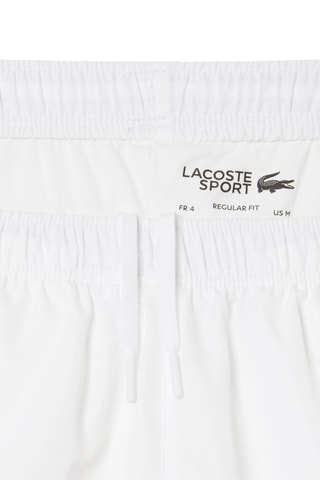 Calças de treino regular fit Lacoste Tennis - Branco e amarelo-elétrico