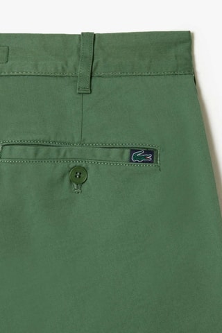 Calças chino slim em algodão biológico - Caqui