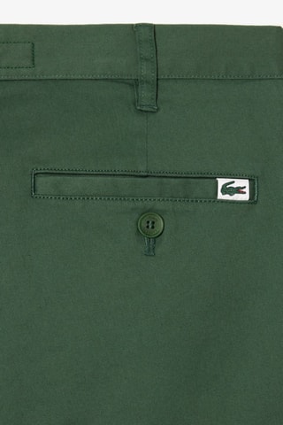 Calças chino slim em algodão biológico - Verde-escuro