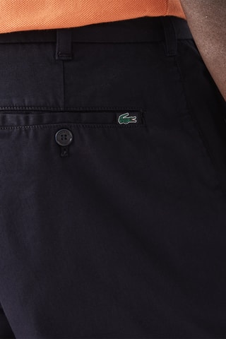 Calças chino tapered em algodão biológico - Azul-noite