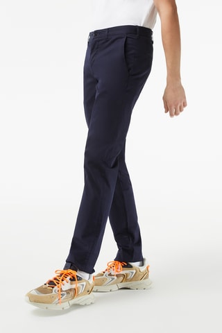 Calças chino slim - Azul-marinho