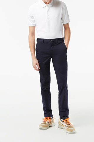 Calças chino slim - Azul-marinho