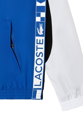 Blusão Lacoste Tennis - Azul, preto e branco