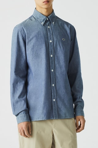Camisa slim - Azul-marinho