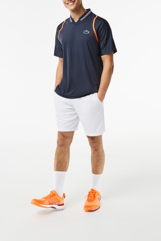 Polo slim fit Lacoste Tennis x Daniil Medvedev - Azul-noite