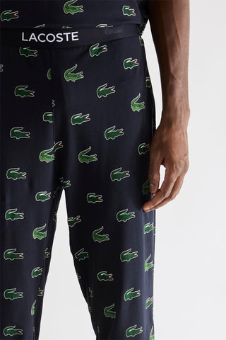 Pijama em algodão biológico - Azul-marinho