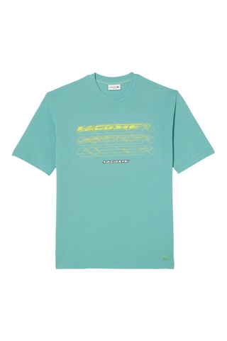 T-shirt loose fit em algodão biológico - Turquesa