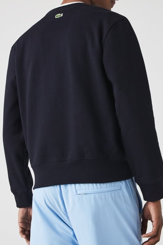 Sweat clássica fit em algodão biológico - Azul-noite