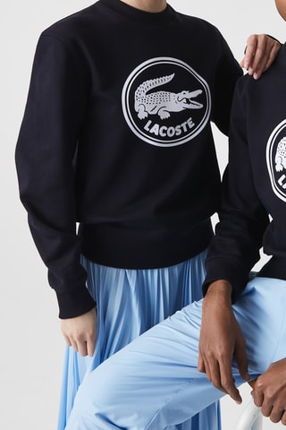 Sweat clássica fit em algodão biológico - Azul-noite