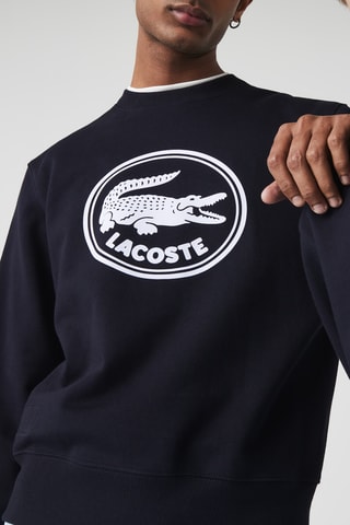 Sweat clássica fit em algodão biológico - Azul-noite