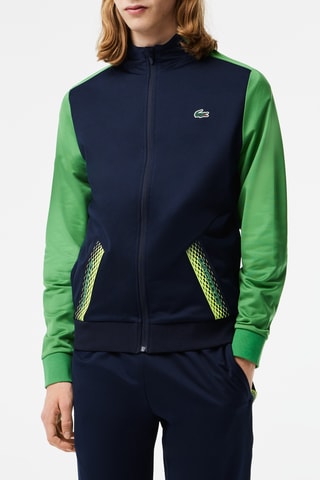 Sweat classic fit Lacoste Tennis - Azul-marinho e verde