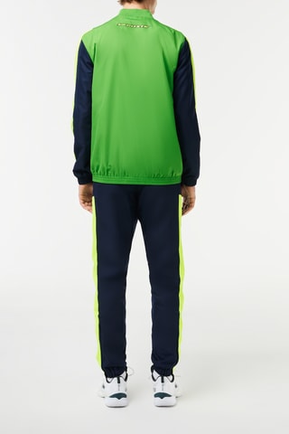 Fato de treino regular fit Lacoste Tennis - Verde e amarelo-elétrico