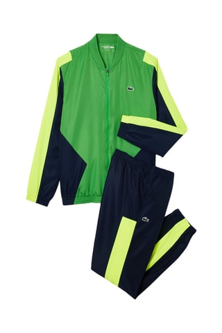 Fato de treino regular fit Lacoste Tennis - Verde e amarelo-elétrico