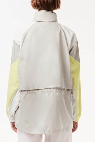 Corta-vento oversize com capuz - Cinzento