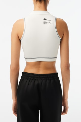 Crop top sem mangas - Branco