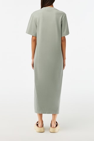 Vestido-t-shirt em algodão biológico - Verde-água