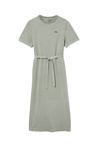 Vestido-t-shirt em algodão biológico - Verde-água