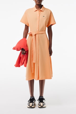 Vestido-camisa - Salmão