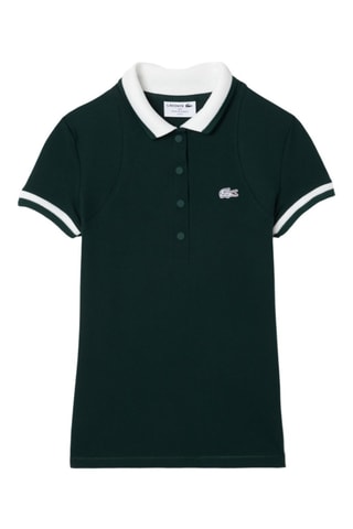 Polo slim em algodão biológico - Caqui