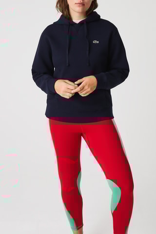 Sweat loose com capuz - Azul-marinho