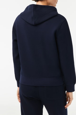 Sweat loose com capuz - Azul-marinho