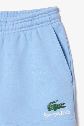 Calções em algodão biológico x Sporty & Rich - Azul-celeste
