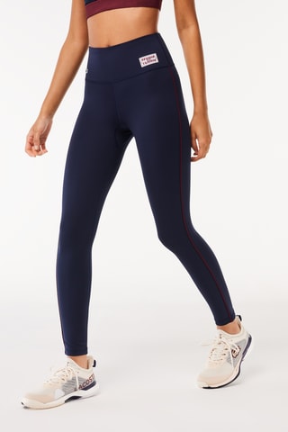 Leggings de desporto cintura alta - Azul-marinho