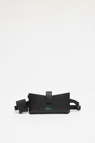 Bolsa de cintura em raspa de couro - Preto