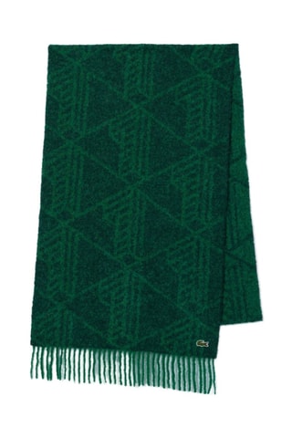Écharpe em alpaca e lã - Verde-escuro