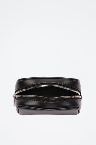 Porta-moedas em couro - Preto