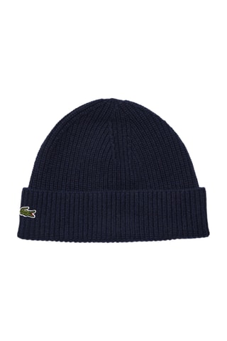 Gorro em caxemira e lã - Azul-marinho