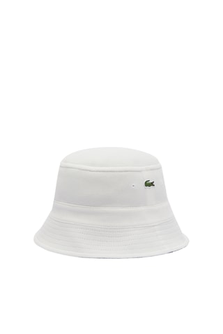 Chapéu à pescador reversível - Branco e azul-cobalto
