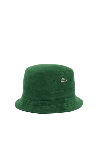 Chapéu à pescador em algodão biológico - Verde-escuro
