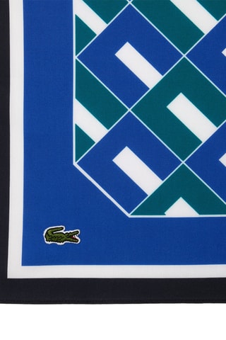 Lenço quadrado - Azul-escuro e verde