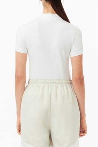 Polo slim em algodão biológico - Branco