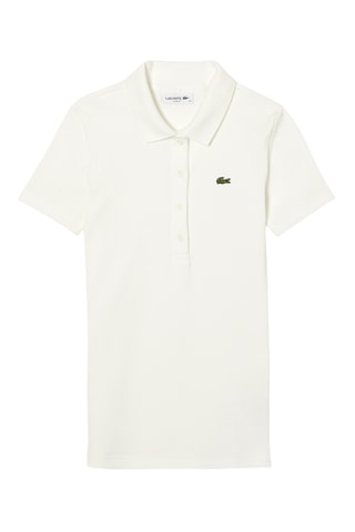Polo slim em algodão biológico - Branco